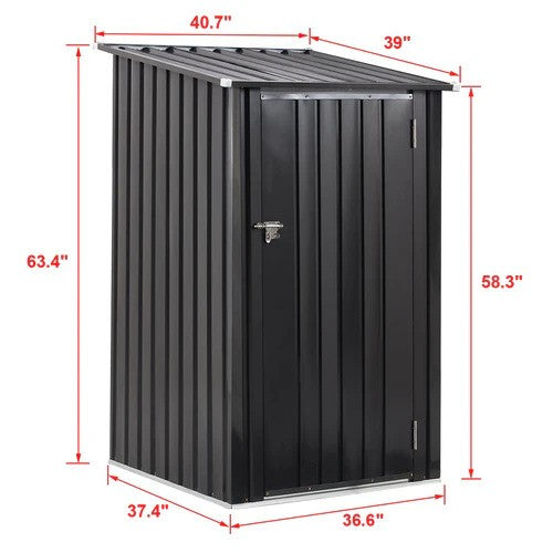 Metal Firewood Storage Shed