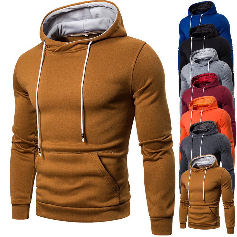 Men's Fashion Plus Size Pullover Hooded Casual Sweatshirt