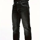 Stretch Multi-craft Slim Fit Show Thin Black Straight Men's Trousers