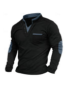 Stand Collar Long-sleeved Sweater Men's Stitching Men's