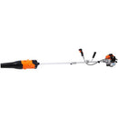 3-in-1 Blower, String Trimmer & 10" Brush Cutter with Rubber Handle and Shoulder Strap