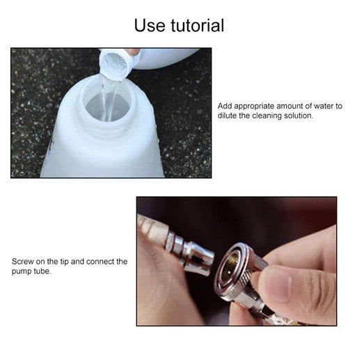 High-Pressure Car Detailing Tool for Auto Interior and Upholstery Cleaning