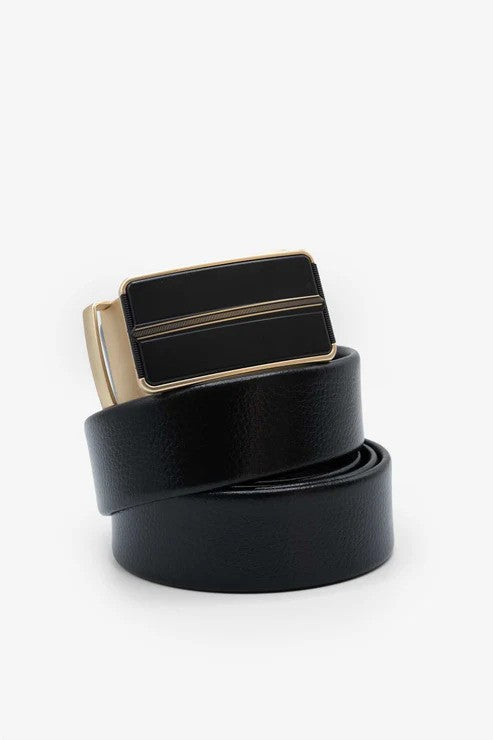 Men’s Automatic Ratchet Buckle Leather Belt