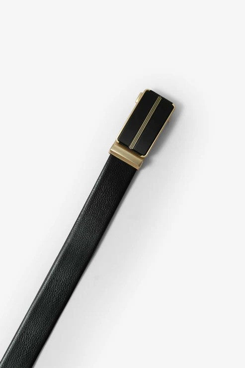 Men’s Automatic Ratchet Buckle Leather Belt