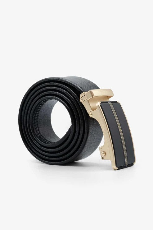 Men’s Automatic Ratchet Buckle Leather Belt