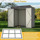 6 X 4 Ft Outdoor Storage Shed, All Weather Tool Shed For Garden, Backyard, Lawn, Black