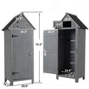 Outdoor Storage Cabinet Tool Shed Wooden Garden Shed