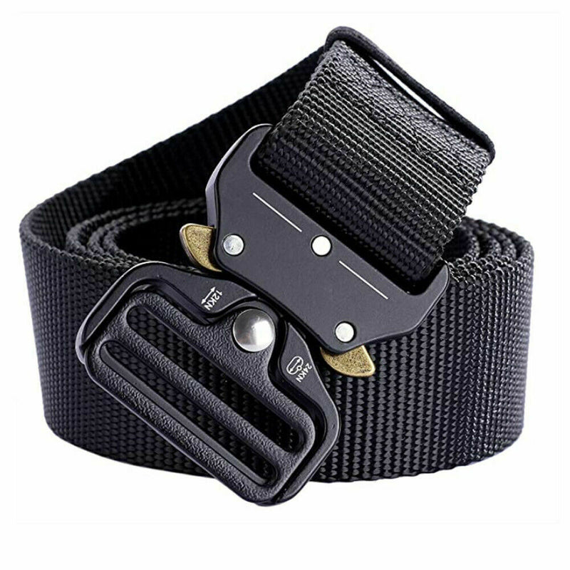Men Multifunction Nylon Military Tactical Adjustable Waist Belt Quick Release Belt